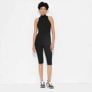 Wild Fable Butter Bliss Capri High Neck Jumpsuit NEW no tags Black Size SMALL